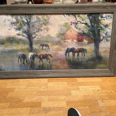 Daybreak on the farm by Marilyn Hageman-Original Acrylic