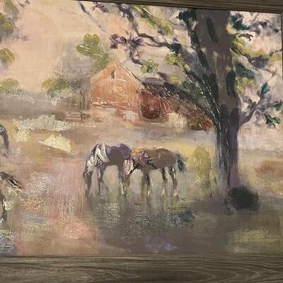 Daybreak on the farm by Marilyn Hageman-Original Acrylic
