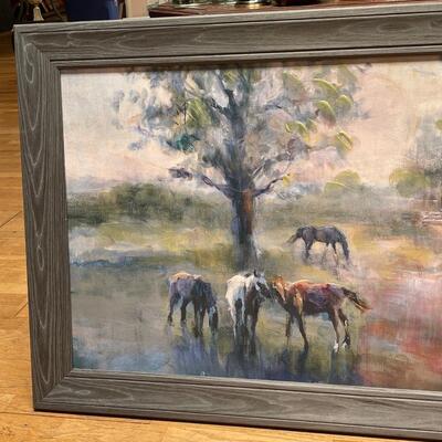 Daybreak on the farm by Marilyn Hageman-Original Acrylic