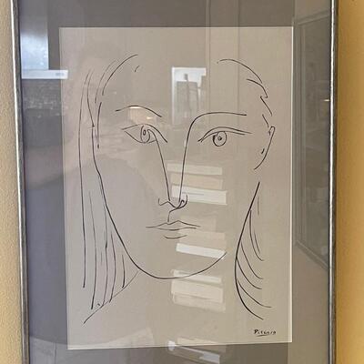 Pablo Picasso sketch / framed