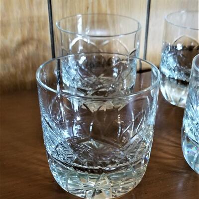 Lot #171  Lot of Four BLOCK Crystal Hi-Ball Glassses