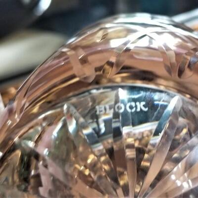 Lot #171  Lot of Four BLOCK Crystal Hi-Ball Glassses