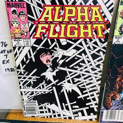 Lot of 7 ALPHA FLIGHT Comicx