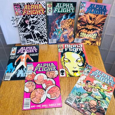 Lot of 7 ALPHA FLIGHT Comicx