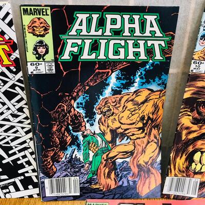 Lot of 7 ALPHA FLIGHT Comicx