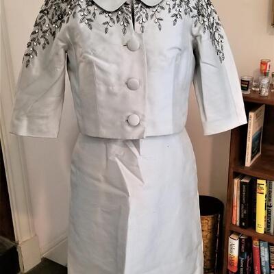 Lot #173  Stunning Vintage Suit - Hong Kong - Handset with Rhinestones