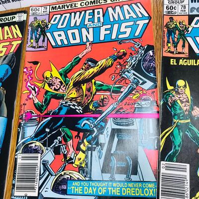 Lot of 7 POWER MAN & IRON FIST