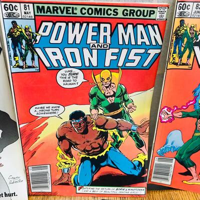 Lot of 7 POWER MAN & IRON FIST
