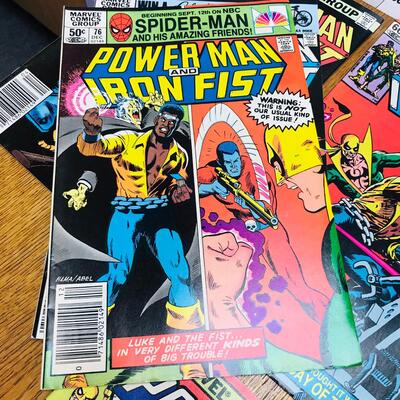 Lot of 7 POWER MAN & IRON FIST