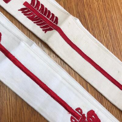 Two Order of the Arrow Sashes
