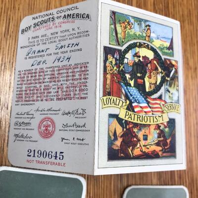 Lot of Boy Scout Membership Cards