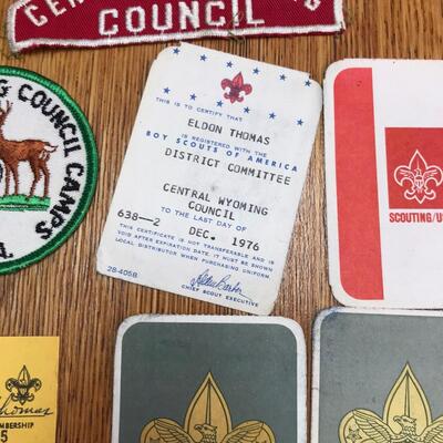 Boy Scouts Membership Cards Wyoming