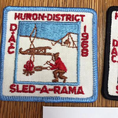Two Huron District 1966 & 68 Patches