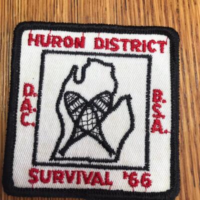 Two Huron District 1966 & 68 Patches