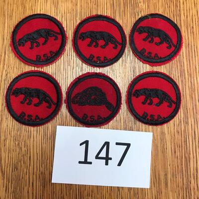 Lot of 6 Boy Scout Animal patches