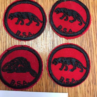 Lot of 6 Boy Scout Animal patches