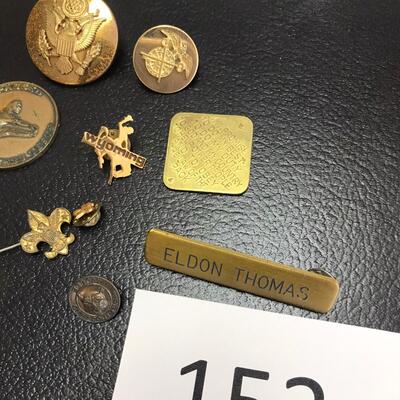 Lot of metal Boy Scout pins & other
