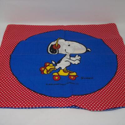 Snoopy playing Sports Two Cut N Sew Pillows