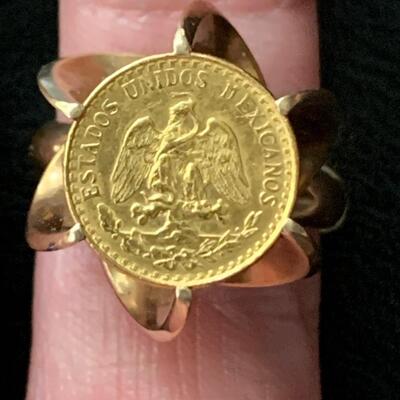 GOLD COIN RING