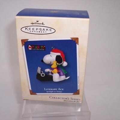 Hallmark Snoopy Literary Ace Ornament