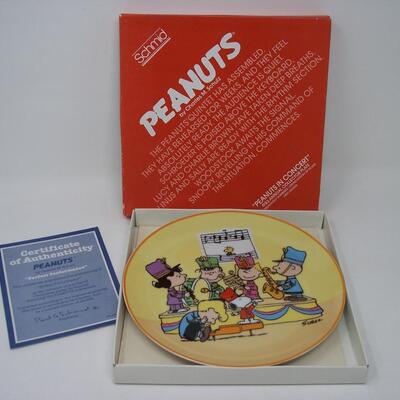 Schmid Peanuts in Concert 1983 Collector Plate