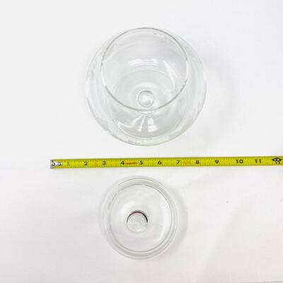 DECORATIVE GLASS APOTHECARY JAR
