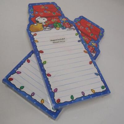 Snoopy Magnet Note Pad Christmas
