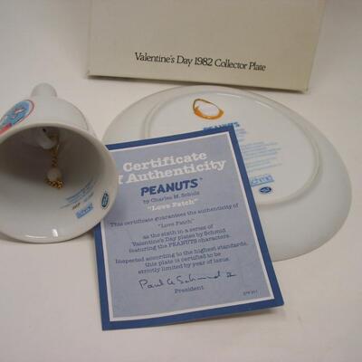 Schmid SNOPPY Valentines Plate & Bell