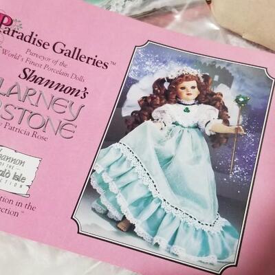 Lot #178  Paradise Galleries Collectible Bisque Porcelain Doll "Shannon's Blarney Stone"
