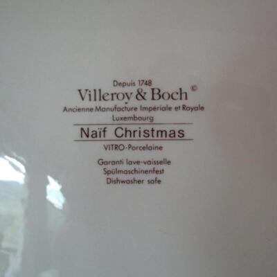 Villeroy & Boch Naif Christmas Serving Platter- 12 1/4