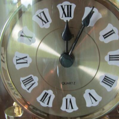 Metal and Glass Anniversary Clock- Battery Operated
