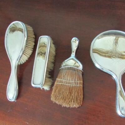 Sterling Silver Brush and Mirror Set- Has Been Monogrammed