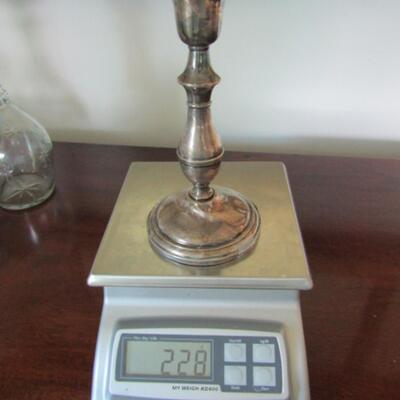 Sterling Silver Candle Holder- Weight= 228 Grams