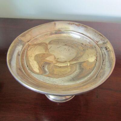 Weighted Sterling Silver Footed Candy Dish- Weight = 139 Grams