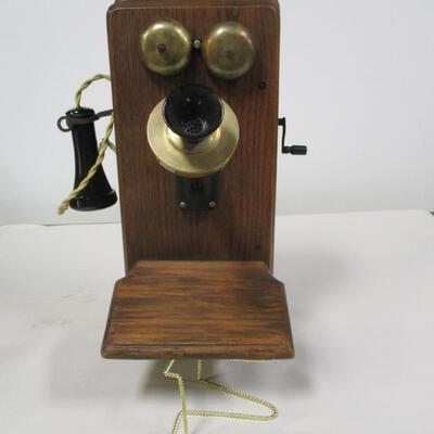 Oak Wall Telephone