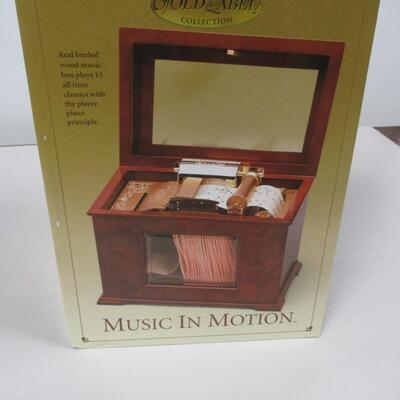Gold Label Music In Motion Hand Crafted Wood Music Box