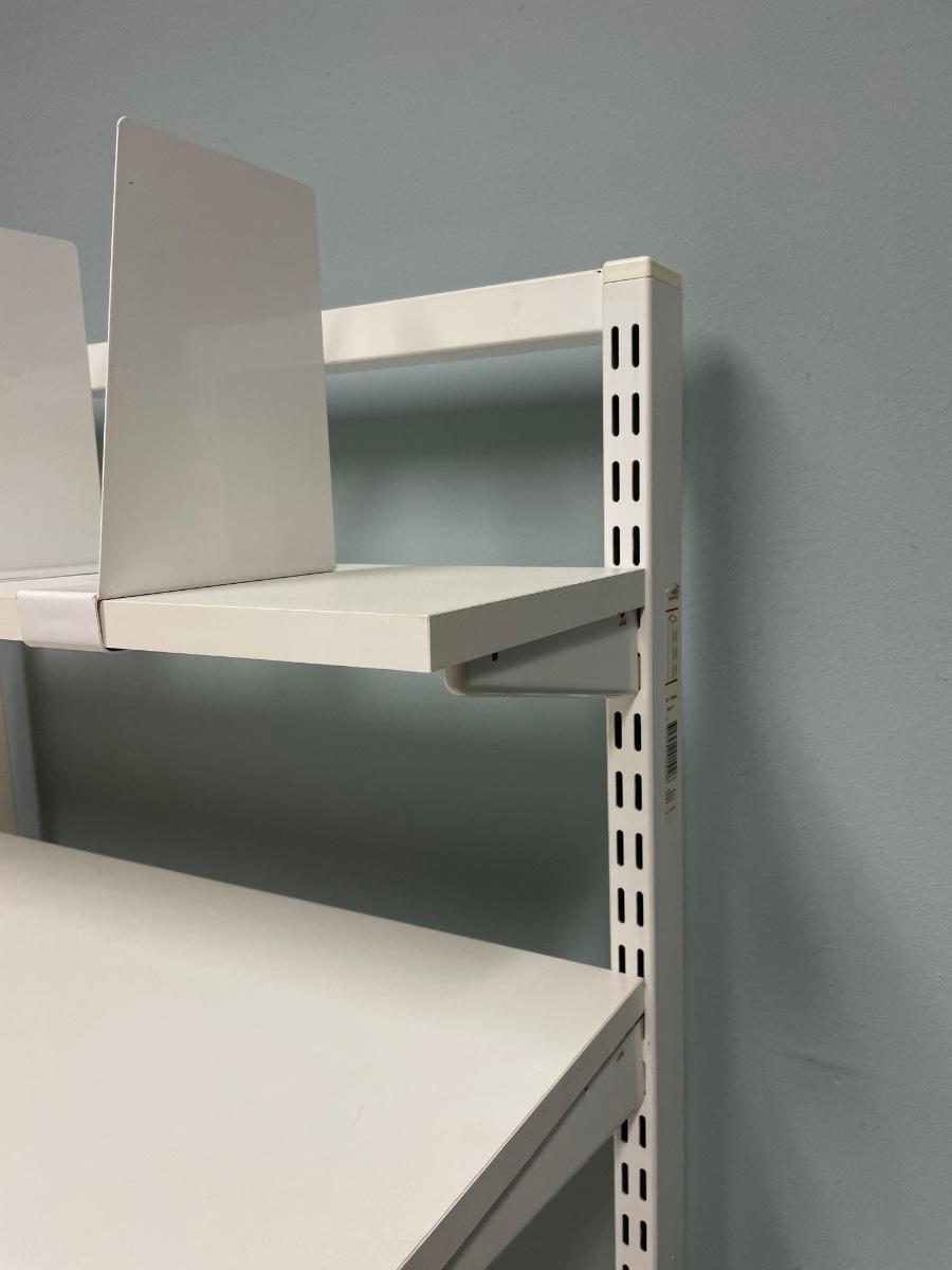 Elfa Freestanding Adjustable Shelving Computer Desk