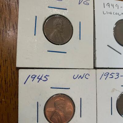 Antique Lincoln Penny Lot Steelies & Early Years Pennies Circulated & Uncirculated