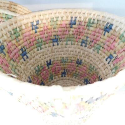 Organic Fiber Weave Basket with Lid