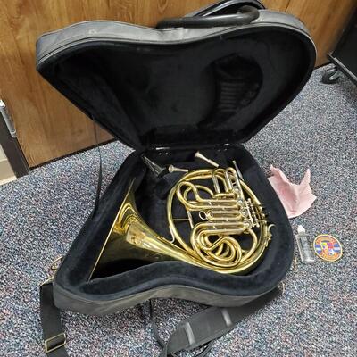 Besson French Horn with hard case