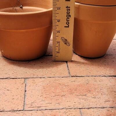 Lot 6: Large Selection of Assorted Clay Flower Pots (Many ITALIAN)