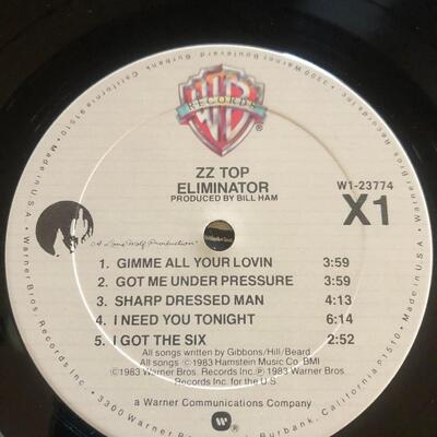 ZZ Top Eliminator Original 1983 Album. Record Clean. See Pics for Condition.