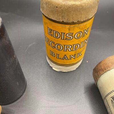 Antique Edison Blue Amberol Cylinder Record