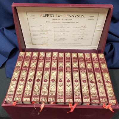 Alfred Lord Tennyson boxed book set