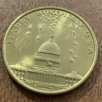 1976 Official National Independence Day Weekend 4th of July Commemorative Coin