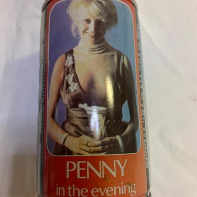 Tennents Lager Penny Series - 5 empty cans. Scottish beer cans