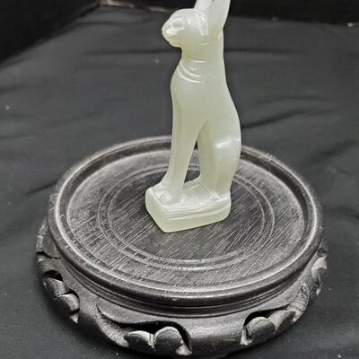 Jade Bastet Figurine