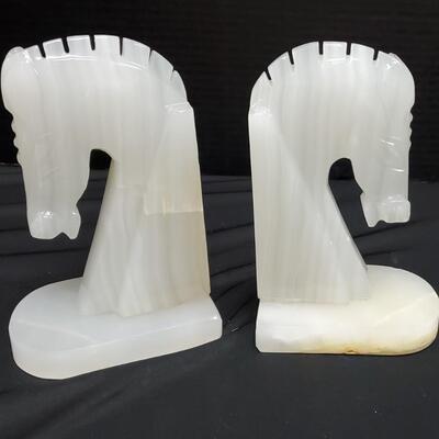 4 Alabaster Book ends