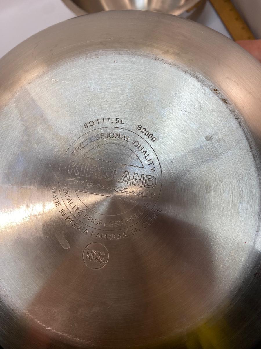 Set of 4 Kirkland Signature Professional Quality Stainless Steel Mixing