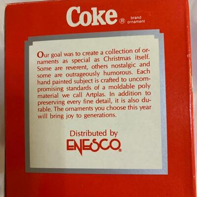 Coca Cola brand ornament â€œThings go better with Cokeâ€ - Coke brand ornament